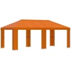 Sodo Paviljonas 6 x 3 m Oranžinė Poliesteris ir plienas 190
