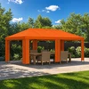 Sodo Paviljonas 6 x 3 m Oranžinė Poliesteris ir plienas 190 gsm