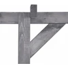 Sodo pergolė, pilkos spalvos, 200x40x205cm, impregnuota pušis