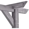 Sodo pergolė, pilkos spalvos, 200x40x205cm, impregnuota pušis