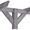 Sodo pergolė, pilkos spalvos, 400x40x205cm, impregnuota pušis
