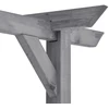 Sodo pergolė, pilkos spalvos, 400x40x205cm, impregnuota pušis