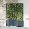 Sodo vazonas 3 vnt. Pilka 80 x 80 x 143 cm PP