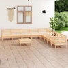 Lauko baldų komplektas Sodo poilsio baldų komplektas, 10 dalių, pušies masyvas