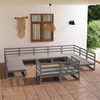 Lauko baldų komplektas Sodo poilsio baldų komplektas, 11 dalių, pušies masyvas