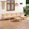 Lauko baldų komplektas Sodo poilsio baldų komplektas, 6 dalių, pušies masyvas
