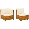 Sodo poilsio komplektas 2 Vienetas Ruda Kietos akacijos mediena