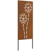 Sodo privatumo ekranas „Fretwork“ Rūdijanti 50 x 140 cm