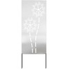 Sodo privatumo ekranas Sidabro 50 x 140 cm Nerūdijantis plienas