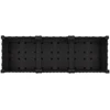 Sodo puodynė su ratukais Juoda 120 x 40 x 29 cm PP