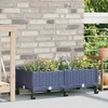Sodo puodynė su ratukais Mėlyna Pilka 80 x 40 x 29 cm PP