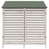 Sodo Sandėlys Balta 106 x 56 x 113,5 cm Kietasis pušinis medis