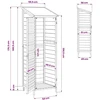 Sodo Sandėlys Balta 59 x 56 x 176 cm Kietasis pušinis medis