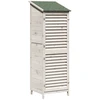 Sodo Sandėlys Balta 59 x 56 x 176 cm Kietasis pušinis medis