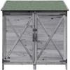 Sodo Sandėlys Pilka 106 x 56 x 113,5 cm Kietasis pušinis medis