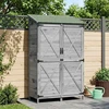 Sodo Sandėlys Pilka 106 x 56 x 176,5 cm Apdirbta mediena