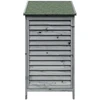 Sodo Sandėlys Pilka 59 x 56 x 113,5 cm Kietasis pušinis medis