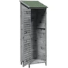 Sodo Sandėlys Pilka 59 x 56 x 176 cm Kietasis pušinis medis