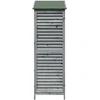 Sodo Sandėlys Pilka 59 x 56 x 176 cm Kietasis pušinis medis