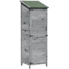 Sodo Sandėlys Pilka 59,5 x 56 x 176,5 cm Apdirbta mediena