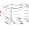 Sodo saugojimo dėžė Plastmasė 77,5 x 54,5 x 53 cm Antracitas