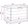 Sodo saugojimo dėžė Antracitas 77,5 x 54,5 x 53 cm Plastmasė