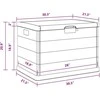 Sodo saugojimo dėžė Antracitas 77,5 x 54,5 x 53 cm Plastmasė