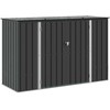 Sodo saugojimo dėžė Juoda 214 x 82 x 132 cm Plienas