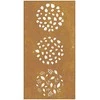 Nuotraukų rėmelis Sodo sienos dekoracija, 105x55cm, corten plienas, lapų dizaino