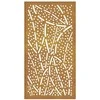 Nuotraukų rėmelis Sodo sienos dekoracija, 105x55cm, corten plienas, lapų dizaino