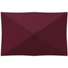 Sodo skėtis 200 x 300 cm Poliesteris Stačiakampio Bordo raudona