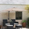 Sodo skėtis 248,5 x 247,5 x 160 cm Poliesteris ir plienas