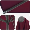 Sodo skėtis 270 x 270 cm Poliesteris Stačiakampio Bordo raudona