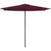Sodo skėtis 270 x 270 cm Poliesteris Stačiakampio Bordo raudona