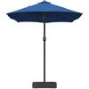 Sodo skėtis 385 x 209 x 244 cm Poliesteris ir plienas Azurblau