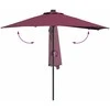 Sodo skėtis Bordo raudona 294 x 150 x 223 cm