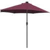 Sodo skėtis Bordo raudona 294 x 150 x 223 cm
