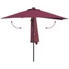 Sodo skėtis Bordo raudona 294 x 150 x 224 cm