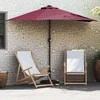 Sodo skėtis Bordo raudona 294 x 150 x 224 cm