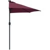 Sodo skėtis Bordo raudona 294 x 150 x 224 cm