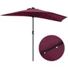 Sodo skėtis Bordo raudona 294 x 150 x 224 cm