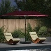 Sodo skėtis Bordo raudona 385 x 209 x 244 cm Poliesteris