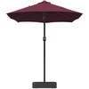 Sodo skėtis Bordo raudona 385 x 209 x 244 cm Poliesteris
