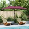 Sodo skėtis Bordo raudona 385 x 209 x 244 cm