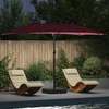 Sodo skėtis Bordo raudona 385 x 209 x 244 cm Poliesteris