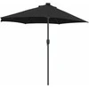 Sodo skėtis Juoda 294 x 150 x 223 cm Poliesteris ir plienas