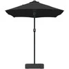 Sodo skėtis Juoda 385 x 209 x 244 cm Poliesteris