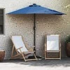 Sodo skėtis 294 x 150 x 223 cm Poliesteris ir plienas Azurblau