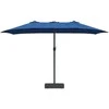 Sodo skėtis Azurblau 385 x 209 x 244 cm Poliesteris ir plienas