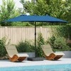Sodo skėtis Azurblau 385 x 209 x 244 cm Poliesteris ir plienas